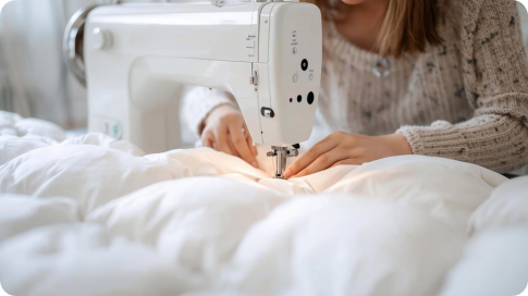 Čistenie peria šitie paplónov a vankúšov