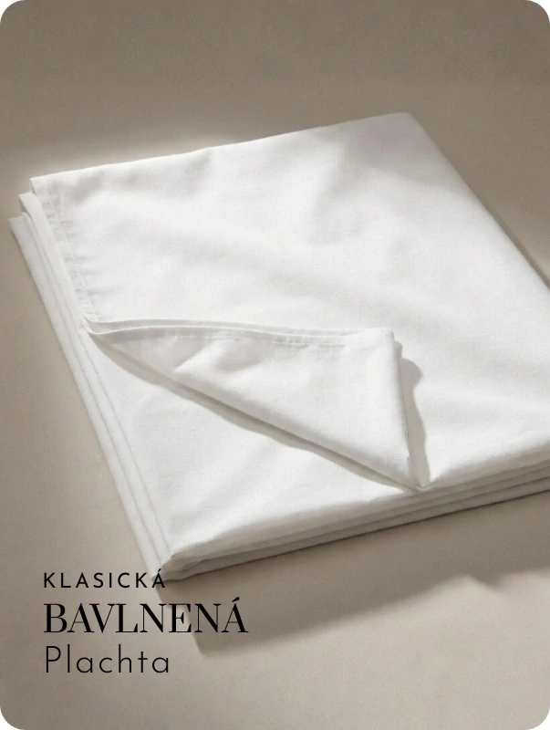 Klasická Bavlnená plachta 140x240 Biela